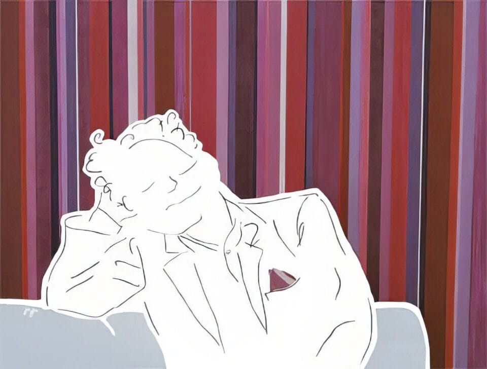 Quand on aime, on compte pas, acrylique sur toile, ©Jaja ADAGP, Paris 2003