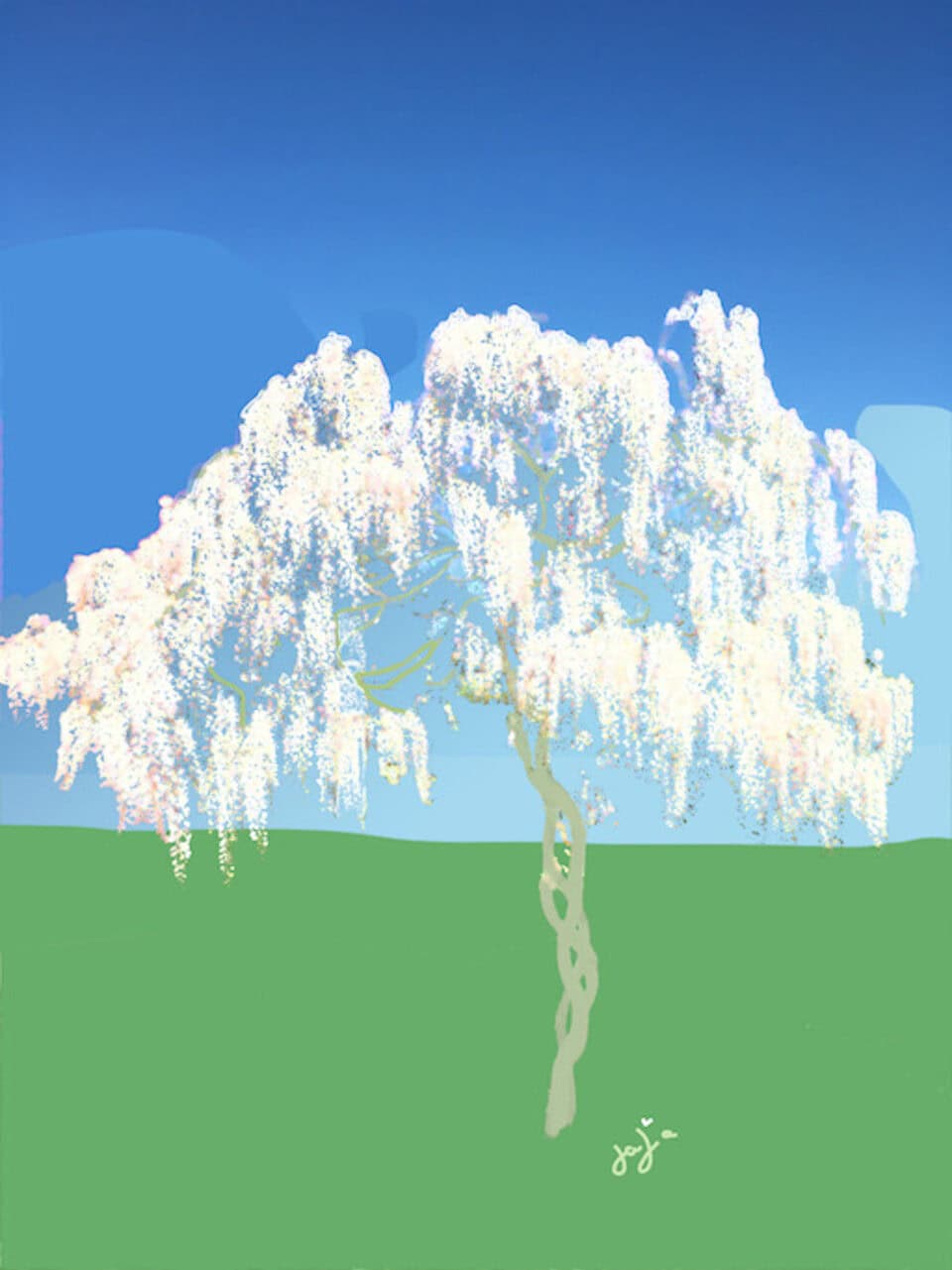 Vive le printemps, art digital, ©Jaja ADAGP, 2020